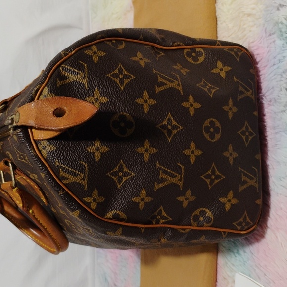FLASH SALE! Authentic Louis Vuitton Monogram 30 Handbag W Dust Bag SP0929 - Picture 5 of 14